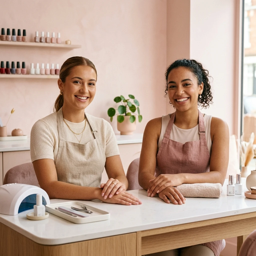 Luna & Wilde team, Brixton nail salon